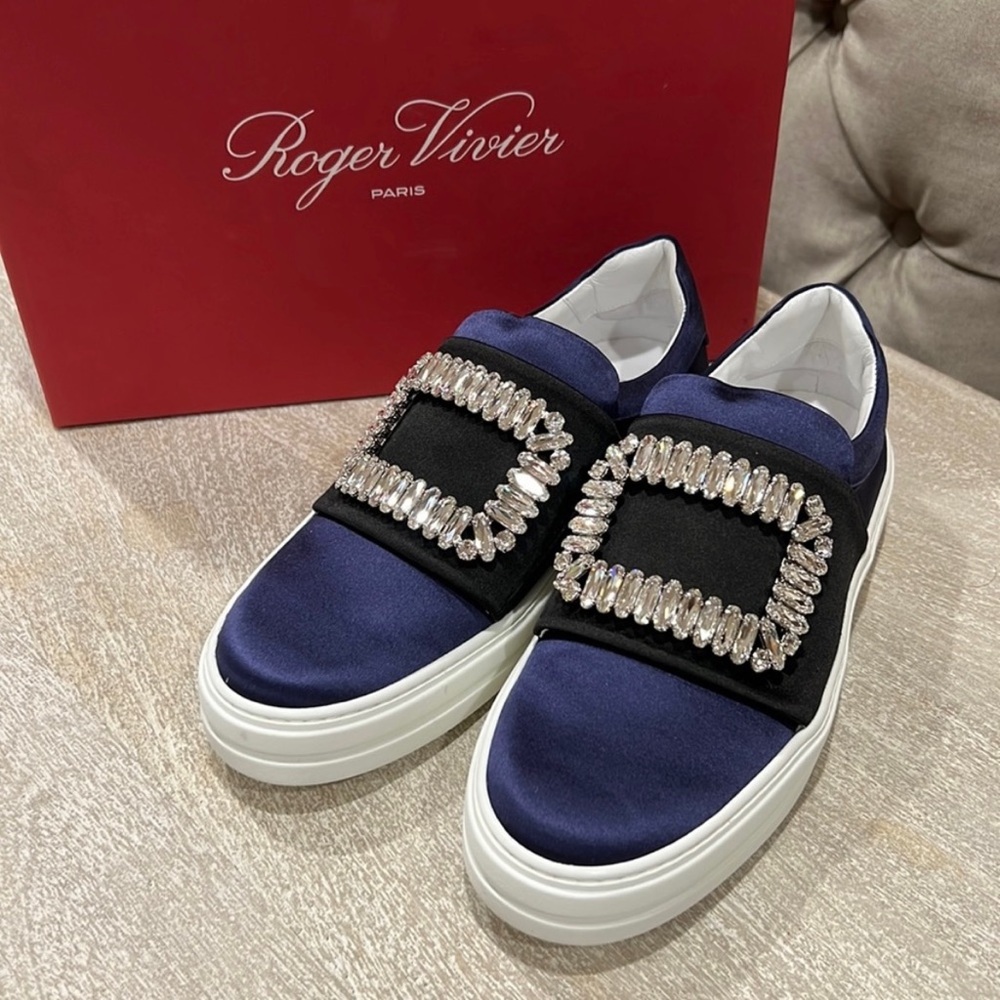 Roger Vivier Satin Sneakers- Size 35